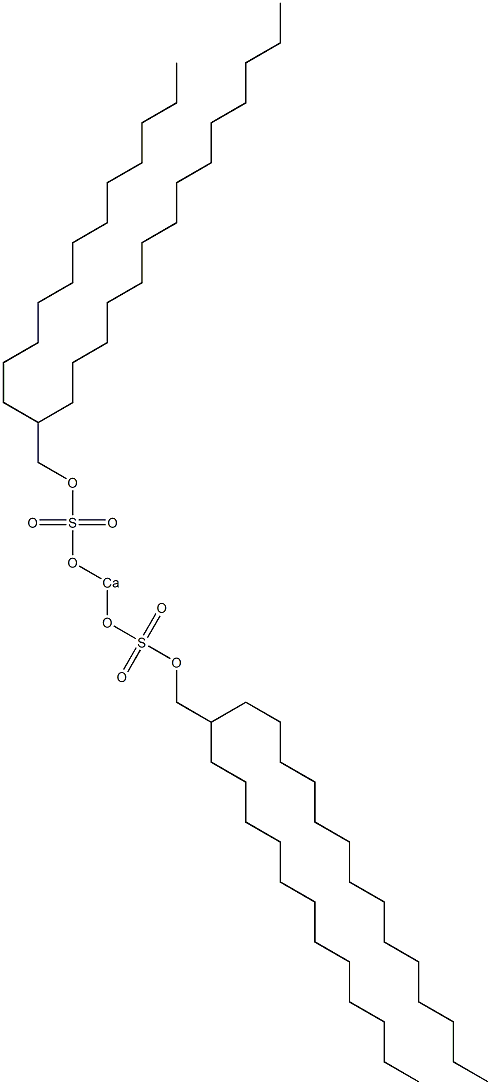 Bis(2-dodecylhexadecyloxysulfonyloxy)calcium,,结构式