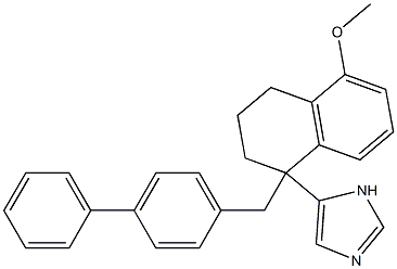 1-(4-Phenylbenzyl)-5-methoxy-1-(1H-imidazol-5-yl)-1,2,3,4-tetrahydronaphthalene