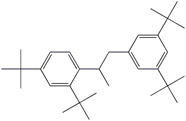 2-(2,4-Di-tert-butylphenyl)-1-(3,5-di-tert-butylphenyl)propane Struktur