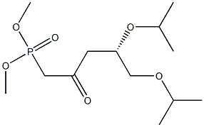 (S)-4,5-Bis(isopropyloxy)-2-oxopentylphosphonic acid dimethyl ester 结构式