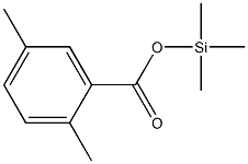 2,5-Dimethylbenzoic acid trimethylsilyl ester Structure