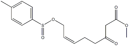 4-Methylbenzenesulfinic acid [(2Z)-7-methoxycarbonyl-6-oxo-2-heptenyl] ester