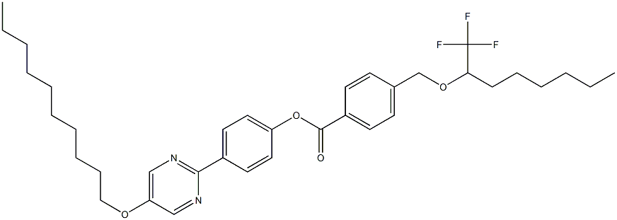  4-[[1-(Trifluoromethyl)heptyl]oxymethyl]benzoic acid 4-[5-(decyloxy)pyrimidin-2-yl]phenyl ester