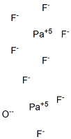 Protoactinium(V) octafluoride oxide 结构式