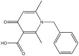 1-Benzyl-1,4-dihydro-2,6-dimethyl-4-oxopyridine-3-carboxylic acid Structure