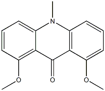 1,8-Dimethoxy-10-methylacridin-9(10H)-one 结构式