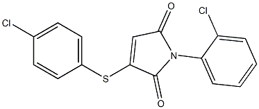 3-(4-Chlorophenyl)thio-1-(2-chlorophenyl)-1H-pyrrole-2,5-dione