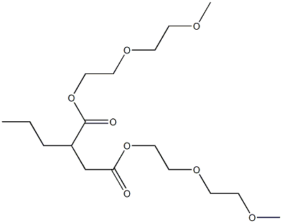 Propylsuccinic acid bis[2-(2-methoxyethoxy)ethyl] ester Structure