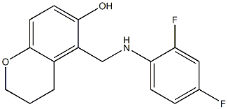 3,4-Dihydro-5-(2,4-difluorophenylaminomethyl)-2H-1-benzopyran-6-ol