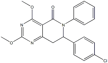 7,8-Dihydro-2,4-dimethoxy-6-phenyl-7-(4-chlorophenyl)pyrido[4,3-d]pyrimidin-5(6H)-one