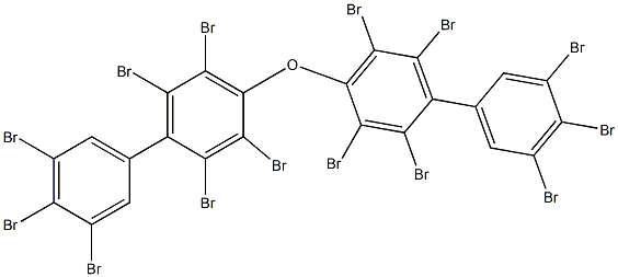 (3,4,5-Tribromophenyl)(2,3,5,6-tetrabromophenyl) ether Struktur