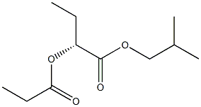 [R,(+)]-2-Propionyloxybutyric acid isobutyl ester 结构式