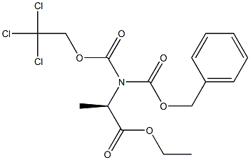  N-(Benzyloxycarbonyl)-N-(2,2,2-trichloroethoxycarbonyl)-D-alanine ethyl ester