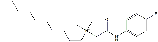 N-[2-[(4-Fluorophenyl)amino]-2-oxoethyl]-N,N-dimethyl-1-decanaminium Structure