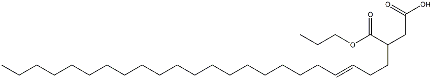 3-(3-Tricosenyl)succinic acid 1-hydrogen 4-propyl ester,,结构式