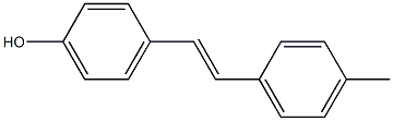 4-[(E)-2-(4-Methylphenyl)ethenyl]phenol 结构式