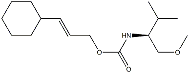 N-[(S)-1-Methoxymethyl-2-methylpropyl]carbamic acid (E)-3-cyclohexylallyl ester