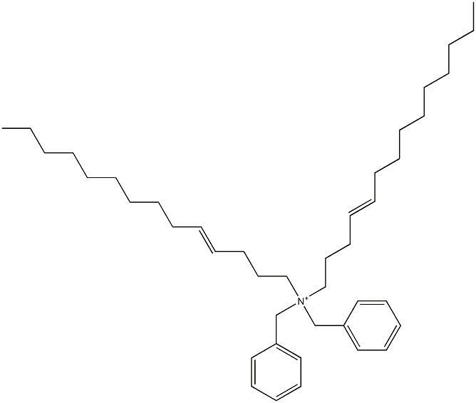 Di(4-tetradecenyl)dibenzylaminium,,结构式