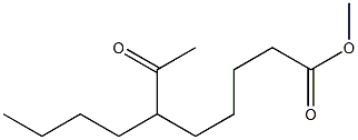 6-Butyl-7-oxooctanoic acid methyl ester Struktur