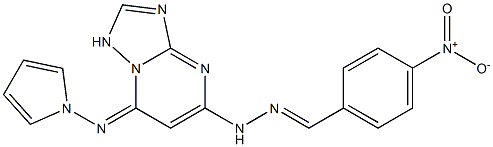 5-[N'-(4-Nitrobenzylidene)hydrazino]-7-pyrrolizino[1,2,4]triazolo[1,5-a]pyrimidine