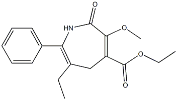 2,5-Dihydro-2-oxo-3-methoxy-6-ethyl-7-phenyl-1H-azepine-4-carboxylic acid ethyl ester|