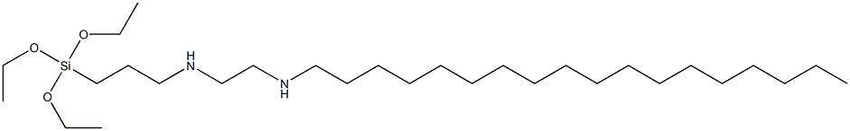 3-(Triethoxysilyl)-N-[2-(octadecylamino)ethyl]propan-1-amine 结构式