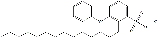 3-Phenoxy-2-tetradecylbenzenesulfonic acid potassium salt 结构式