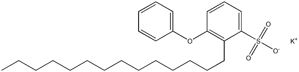 3-Phenoxy-2-tetradecylbenzenesulfonic acid potassium salt,,结构式