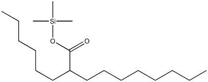 2-Hexyldecanoic acid trimethylsilyl ester 结构式