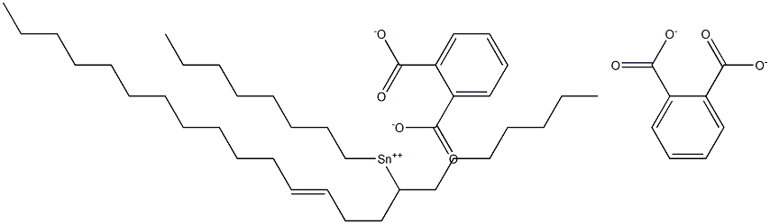 Bis[phthalic acid 1-(3-pentadecenyl)]dioctyltin(IV) salt Structure