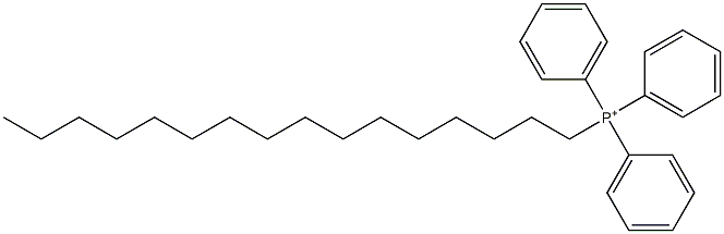 トリフェニルヘキサデシルホスホニウム 化学構造式