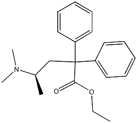 [R,(-)]-4-(Dimethylamino)-2,2-diphenylvaleric acid ethyl ester Structure