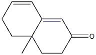 4a-メチル-4,4a,5,6-テトラヒドロナフタレン-2(3H)-オン 化学構造式