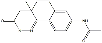 4,4a,5,6-Tetrahydro-4a-methyl-8-acetylamino-benzo[h]cinnolin-3(2H)-one 结构式