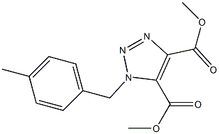 1-(4-Methylbenzyl)-1H-1,2,3-triazole-4,5-dicarboxylic acid dimethyl ester Structure