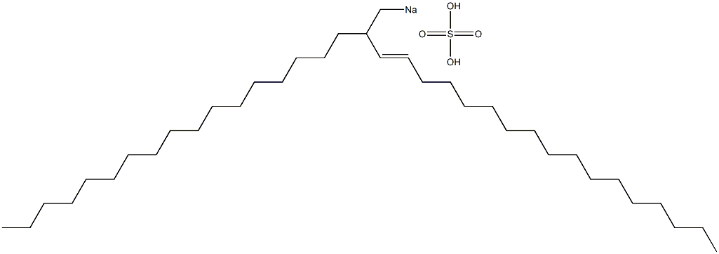 Sulfuric acid 2-heptadecyl-3-nonadecenyl=sodium ester salt 结构式