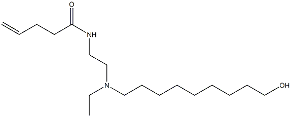 N-[2-[N-Ethyl-N-(9-hydroxynonyl)amino]ethyl]-4-pentenamide,,结构式