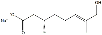 [S,(-)]-8-Hydroxy-3,7-dimethyl-6-octenoic acid sodium salt