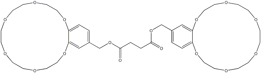 Succinic acid bis[(2,3,5,6,8,9,11,12,14,15-decahydro-1,4,7,10,13,16-benzohexaoxacyclooctadecin)-18-ylmethyl] ester|