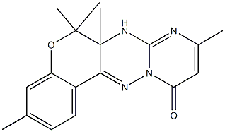  6a,7-Dihydro-3,6,6,6a,9-pentamethyl-6H,11H-7,8,11a,12-tetraaza-5-oxabenzo[a]anthracen-11-one