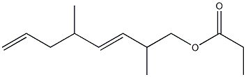 Propionic acid 2,5-dimethyl-3,7-octadienyl ester Structure