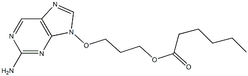 2-Amino-9-(3-hexanoyloxypropyloxy)-9H-purine