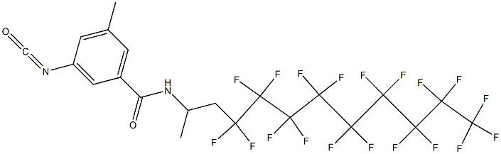 3-Isocyanato-5-methyl-N-[2-(nonadecafluorononyl)-1-methylethyl]benzamide Structure