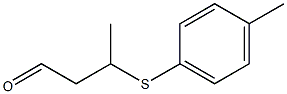 3-(4-Methylphenylthio)butanal,,结构式