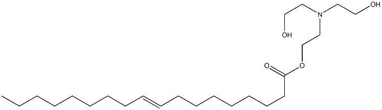 9-オクタデセン酸2-[ビス(2-ヒドロキシエチル)アミノ]エチル 化学構造式