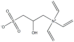 N,N,N-Trivinyl-2-hydroxy-3-sulfonato-1-propanaminium Struktur