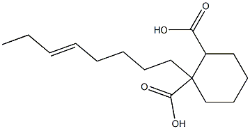 Cyclohexane-1,2-dicarboxylic acid hydrogen 1-(5-octenyl) ester Structure