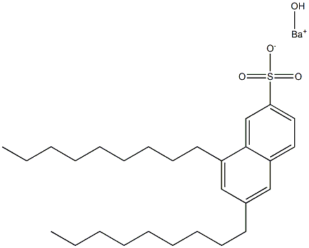 6,8-Dinonyl-2-naphthalenesulfonic acid hydroxybarium salt,,结构式