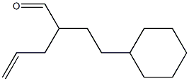 4-Cyclohexyl-2-(2-propenyl)butanal,,结构式