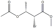 (2R,3R)-3-Acetoxy-2-bromobutyric acid methyl ester Structure